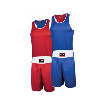 LEWAMRS-1 : Boxing Vests & Shorts - Airmesh Jerseys & Trunks Sets (Reversible)
